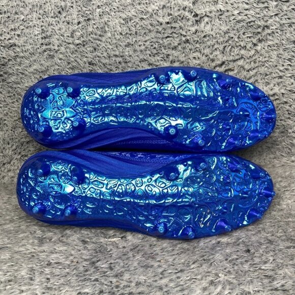 Under Armour Blue 2 MC Suede Football Size 8.5 Men Blue 3027978-400